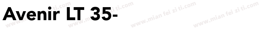 Avenir LT 35字体转换
